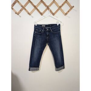 AG Adriano Goldschmied The Tomboy Crop Relaxed Straight Crop Jeans - Size 27